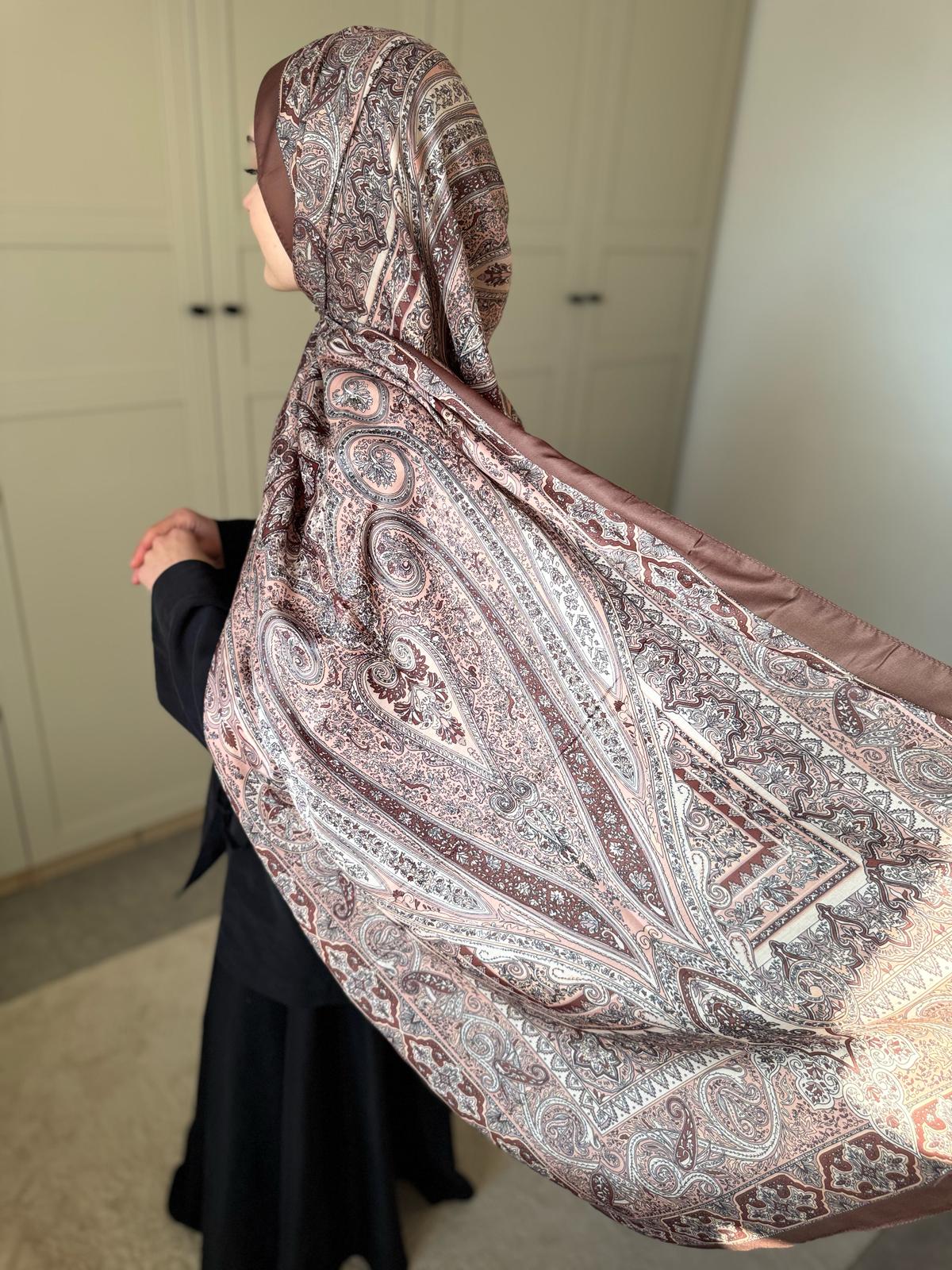Lina – Châle Chic Beige et Marron