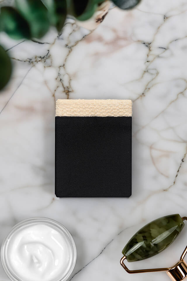 Gant Exfoliant pour le Visage Noir