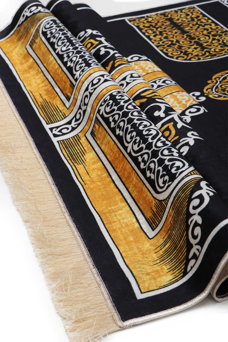 Kaaba Velvet Prayer Rug