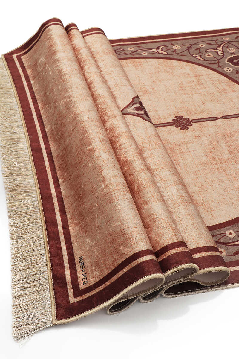 Turquoise Velvet Prayer Mat