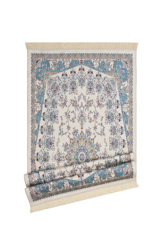 Tapis de Prière Bleu Beige