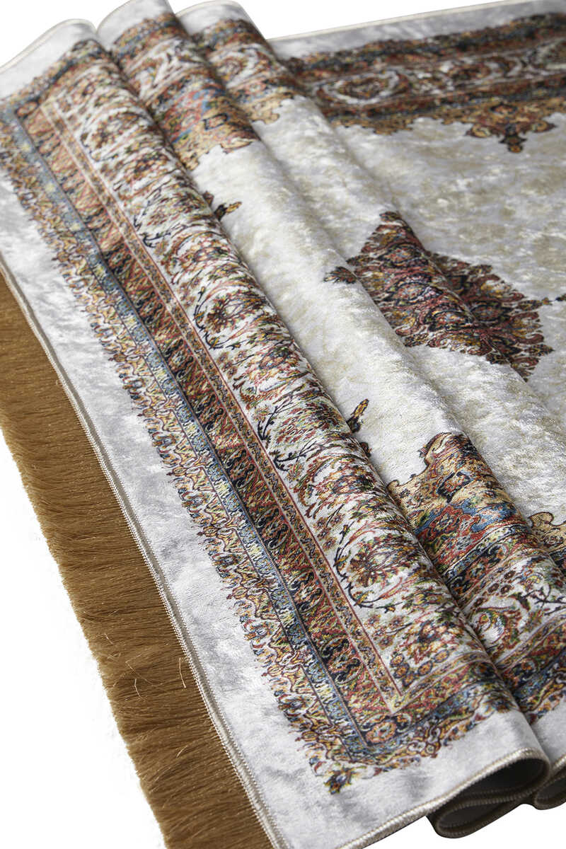 Turquoise Velvet Prayer Mat