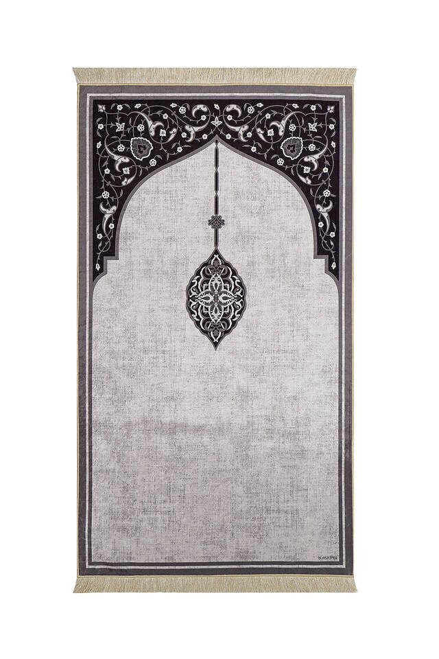 Turquoise Velvet Prayer Mat