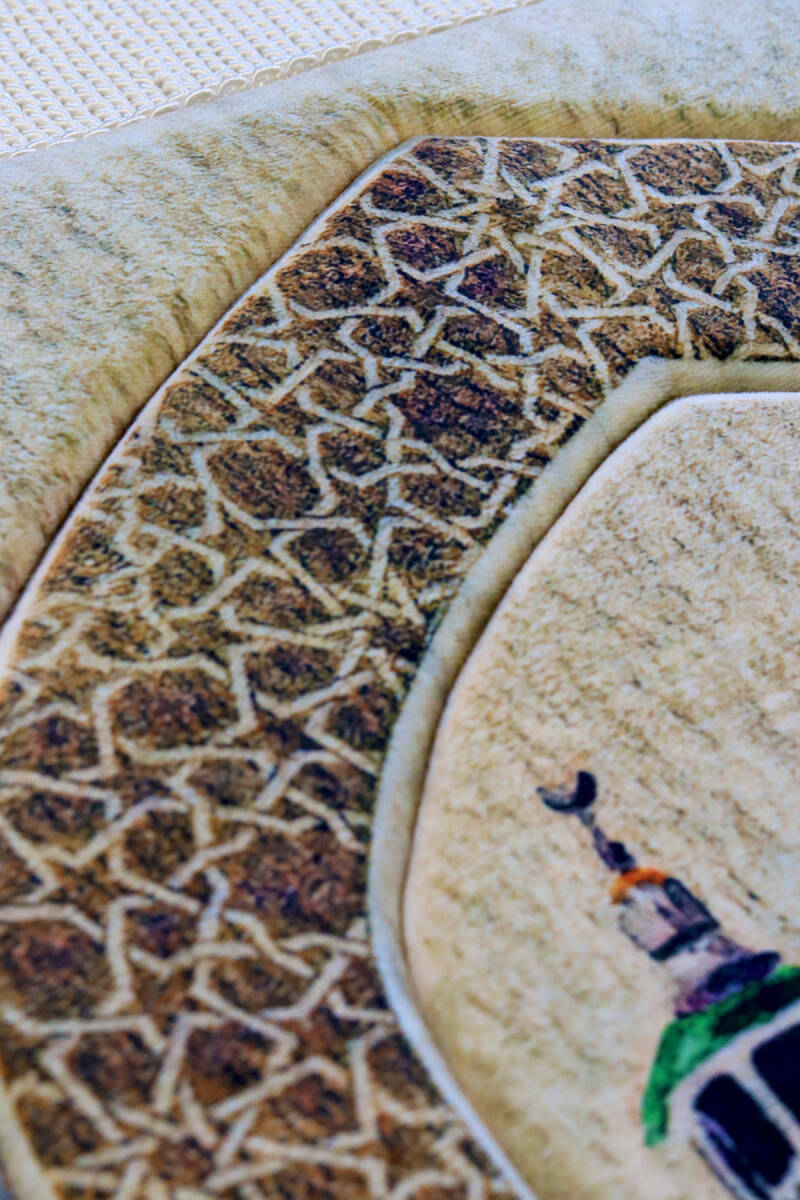 Tapis de Prière en Eponge Matelassé Kaaba