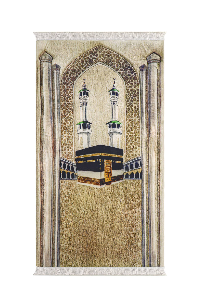 Tapis de Prière en Eponge Matelassé Kaaba