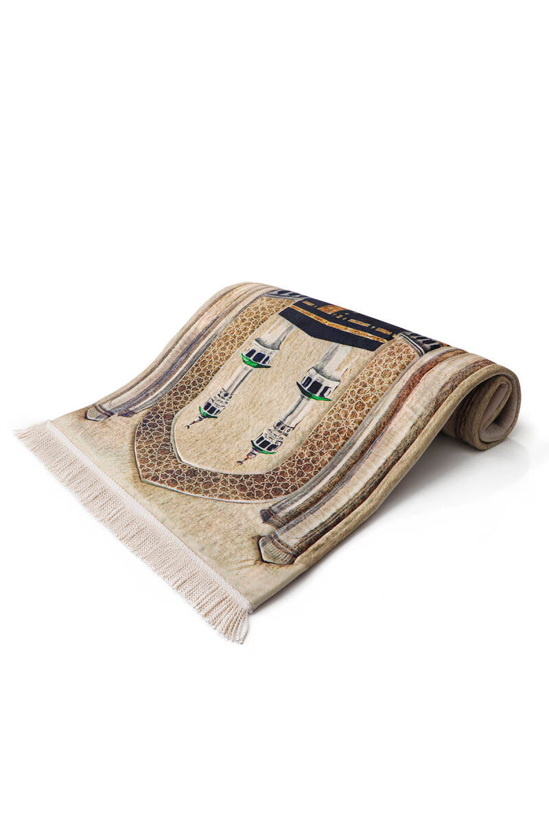 Tapis de Prière en Eponge Matelassé Kaaba