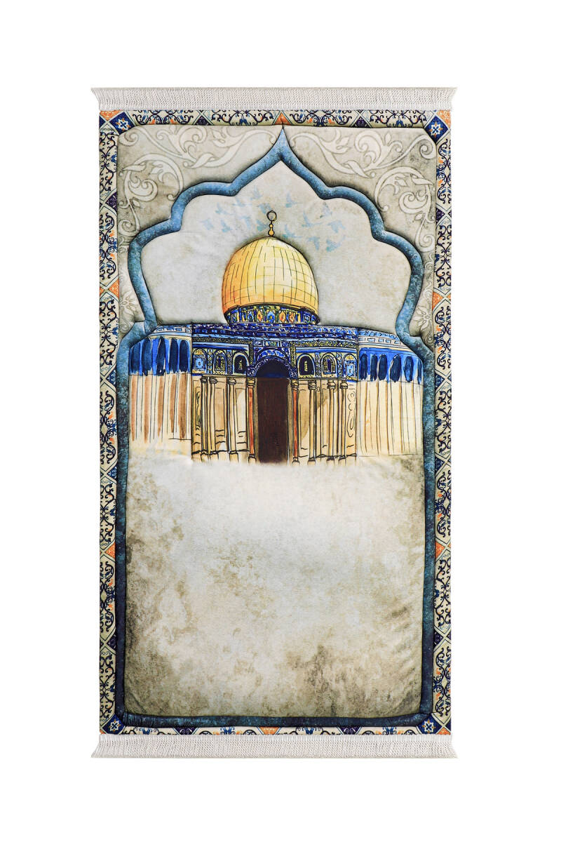 Tapis de Prière en Eponge Matelassé Al-Aqsa