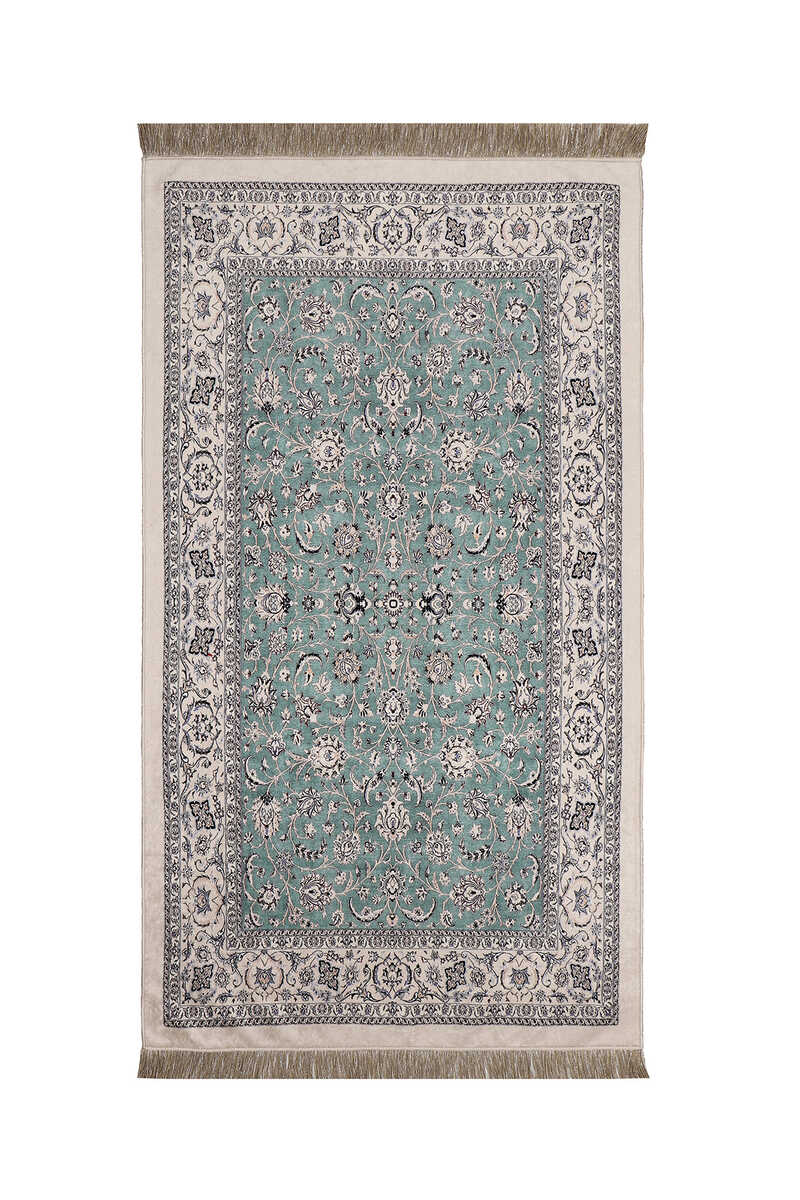 Turquoise Velvet Prayer Mat