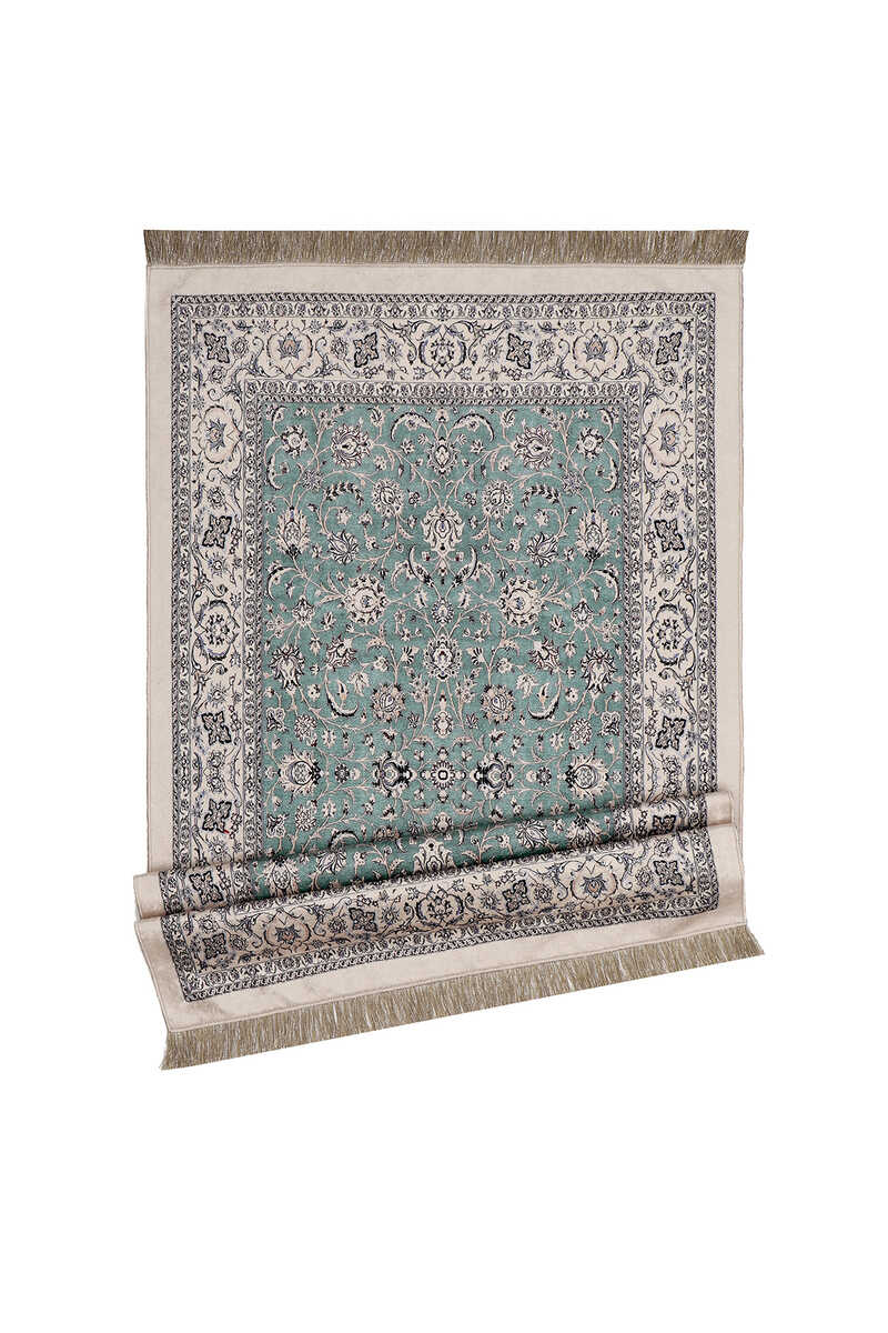 Turquoise Velvet Prayer Mat