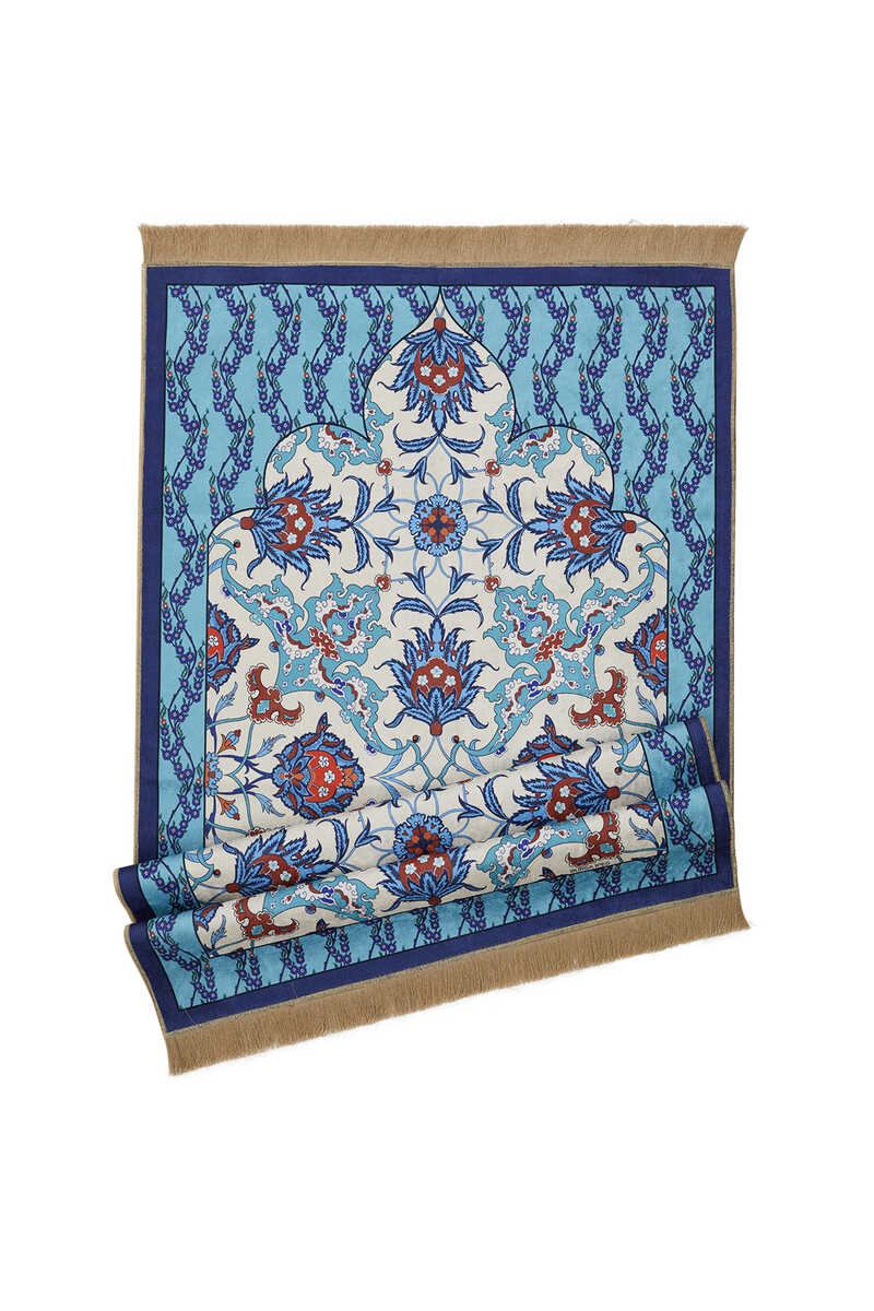 Turquoise Velvet Prayer Mat