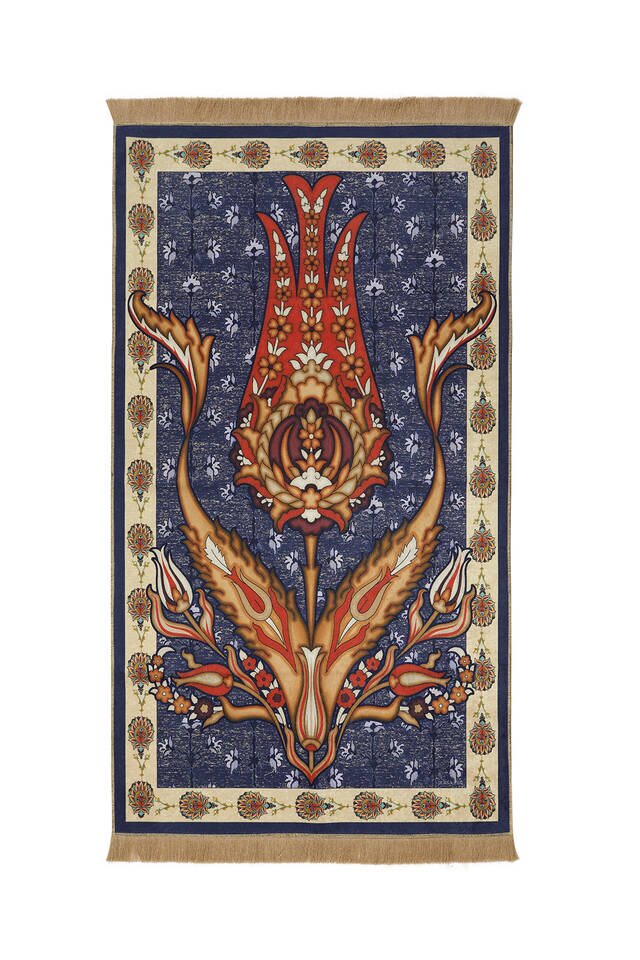 Turquoise Velvet Prayer Mat