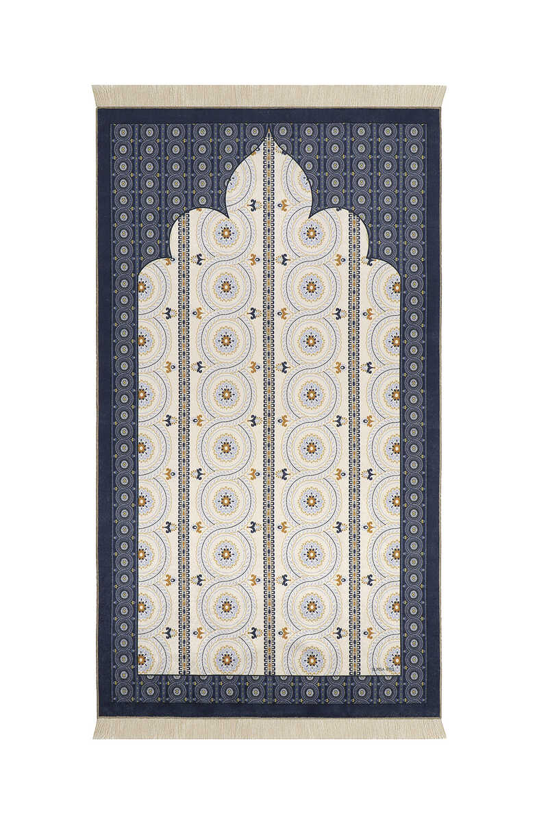 Turquoise Velvet Prayer Mat