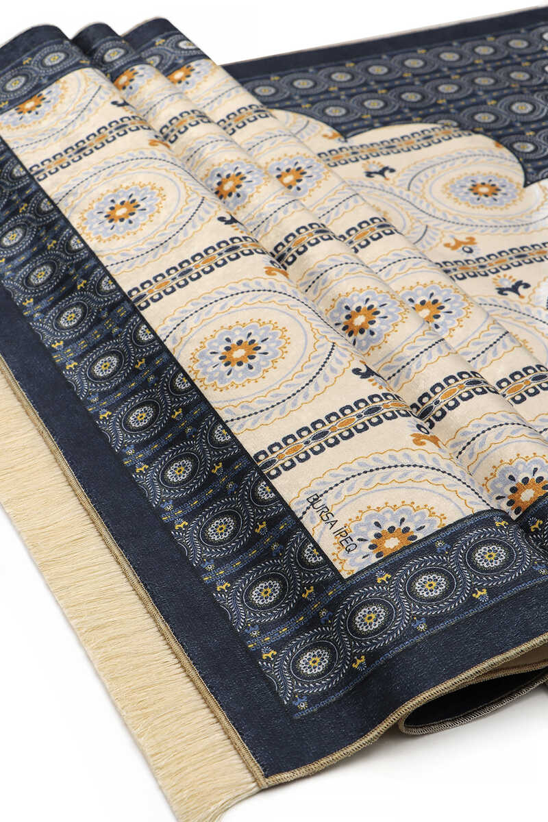 Turquoise Velvet Prayer Mat