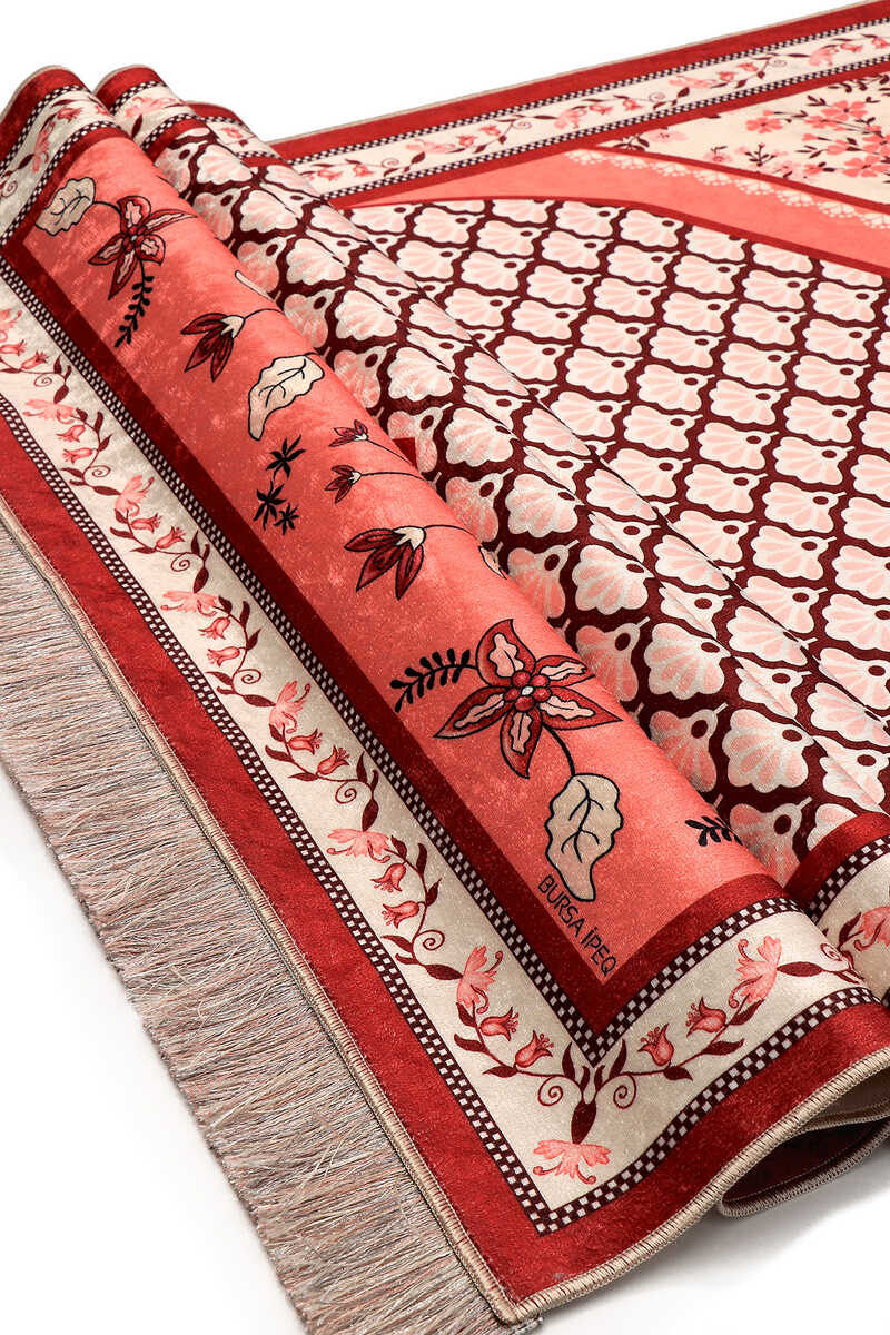 Turquoise Velvet Prayer Mat