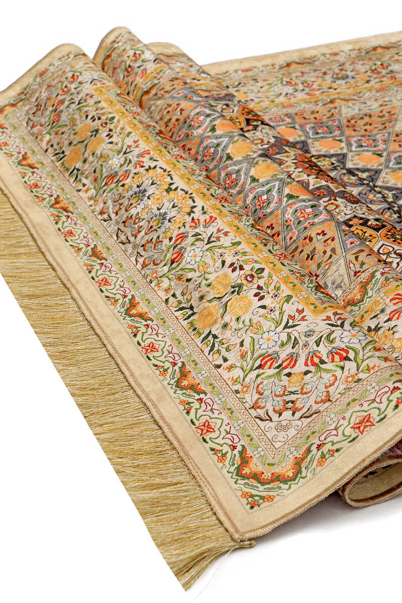 Turquoise Velvet Prayer Mat