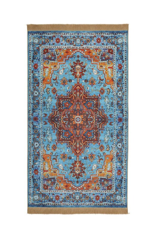 Tapis de Prière Bleu Coloré